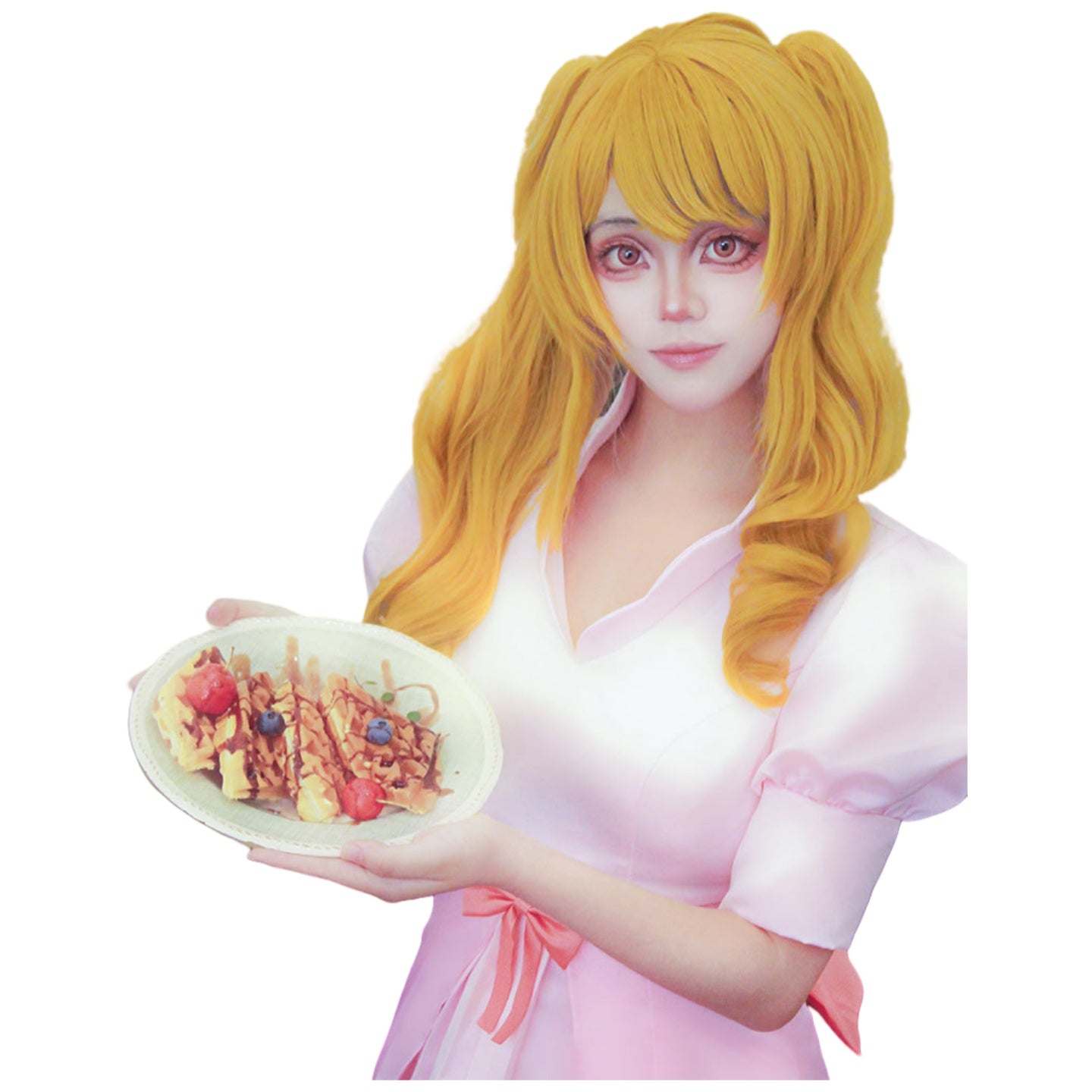 Charlotte Pudding Cosplay Costume One Piece Wedding Dress Cosplay Outfit for Halloween Anime Convention