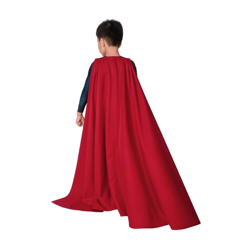 Halloweez Superman Costume Cosplay Suit for Kids - Clark Kent Man of Steel 3D Printed Handmade Body