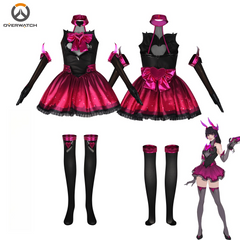 Overwatch D.Va Midnight Phantom Cosplay Costume, Custom Outfit for Halloween & Comic Con