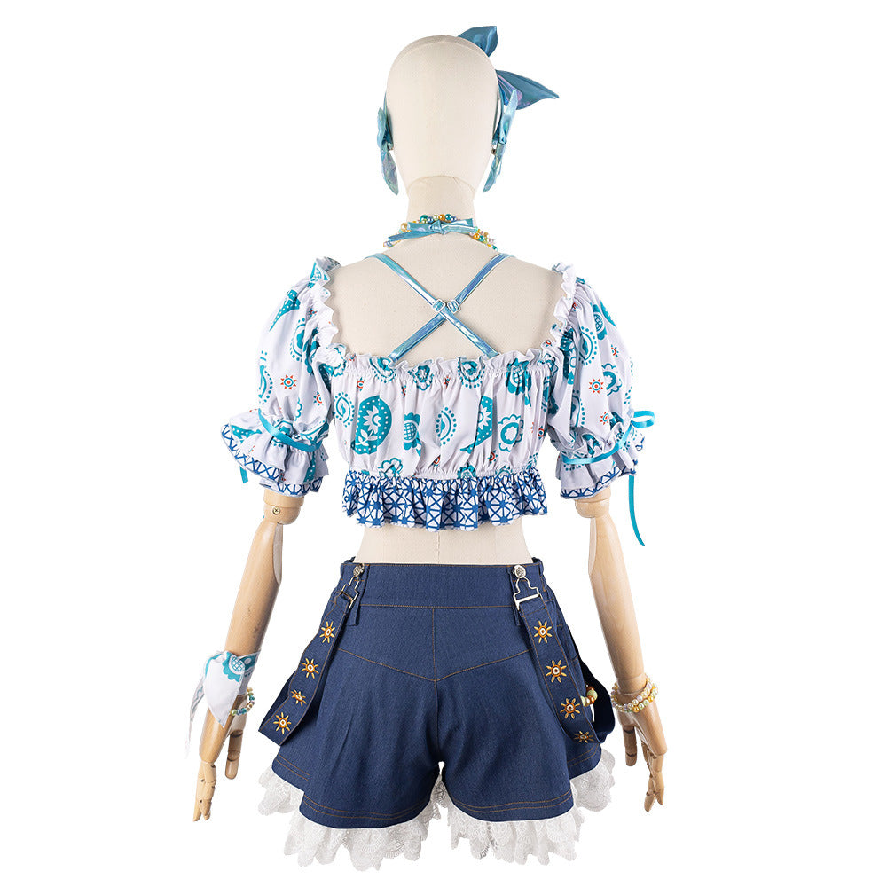 LoveLive Nijigasaki High School Idol Club Saya Kanon Yuki Setsuna Summer Girls Outfit Cosplay Costume - Halloweez
