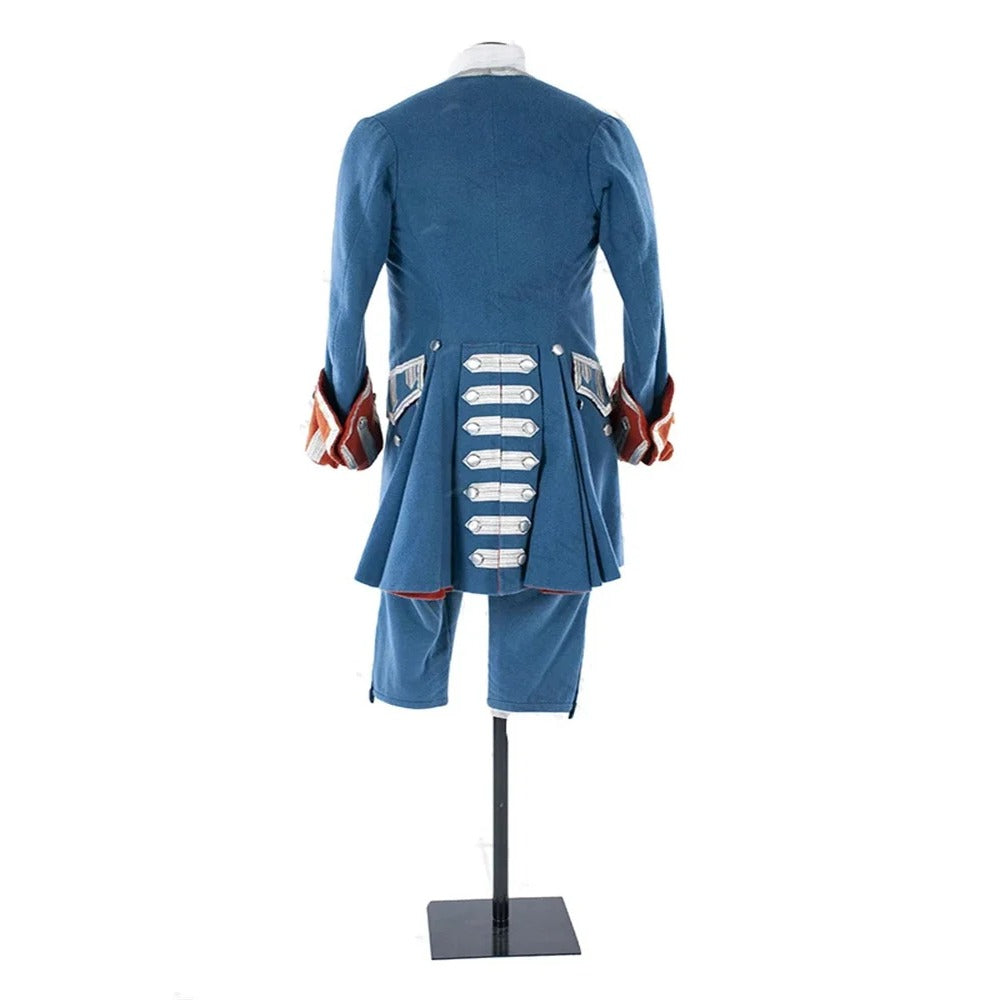 Elegant Halloweez Royal Blue Victorian Military Uniform - Custom Civil War Guard Costume