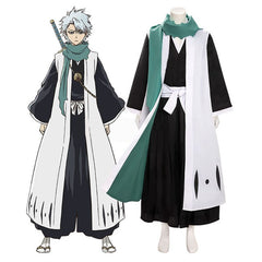 Halloweez Toshiro Hitsugaya Cosplay - Authentic 10th Captain Kimono Outfit for Bleach Fans