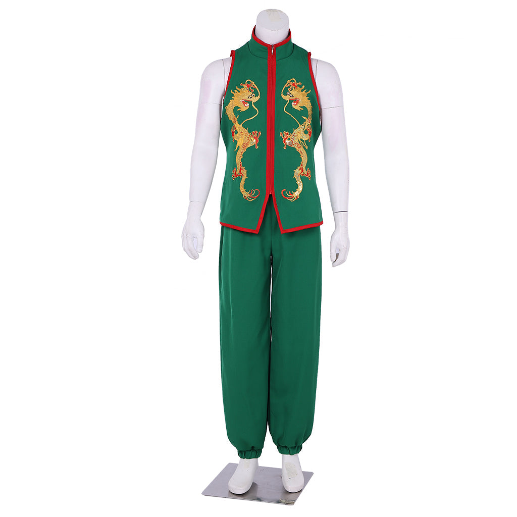 The King of Fighters Sie Kensou Cosplay Costume | Men's Blue Martial Arts Suit