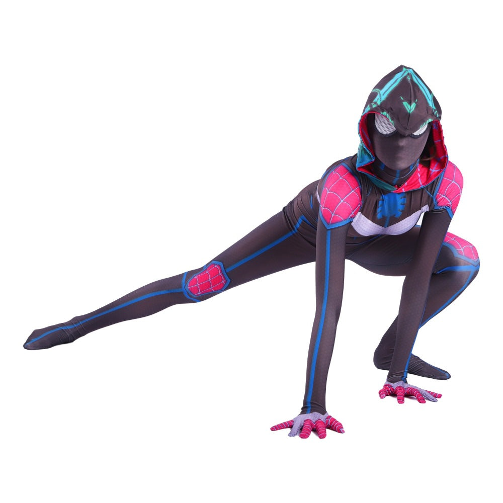 Spider-Gwen Cosplay Costume for Kids and Adults - Halloween Performance Suit - Halloweez