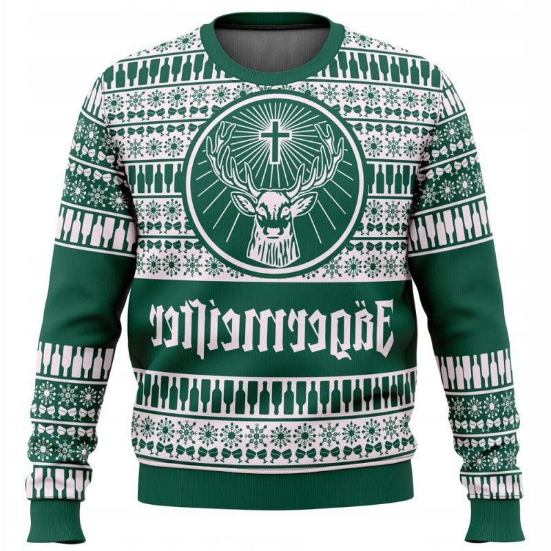 New Demon Slayer 3D Print Casual Loose Fit Christmas Sweatshirt - Halloweez