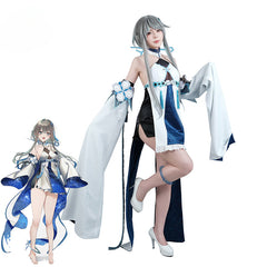 Halloweez Guizhong Cosplay Costume for Women - Liyue Gods Halloween Role Play Dress