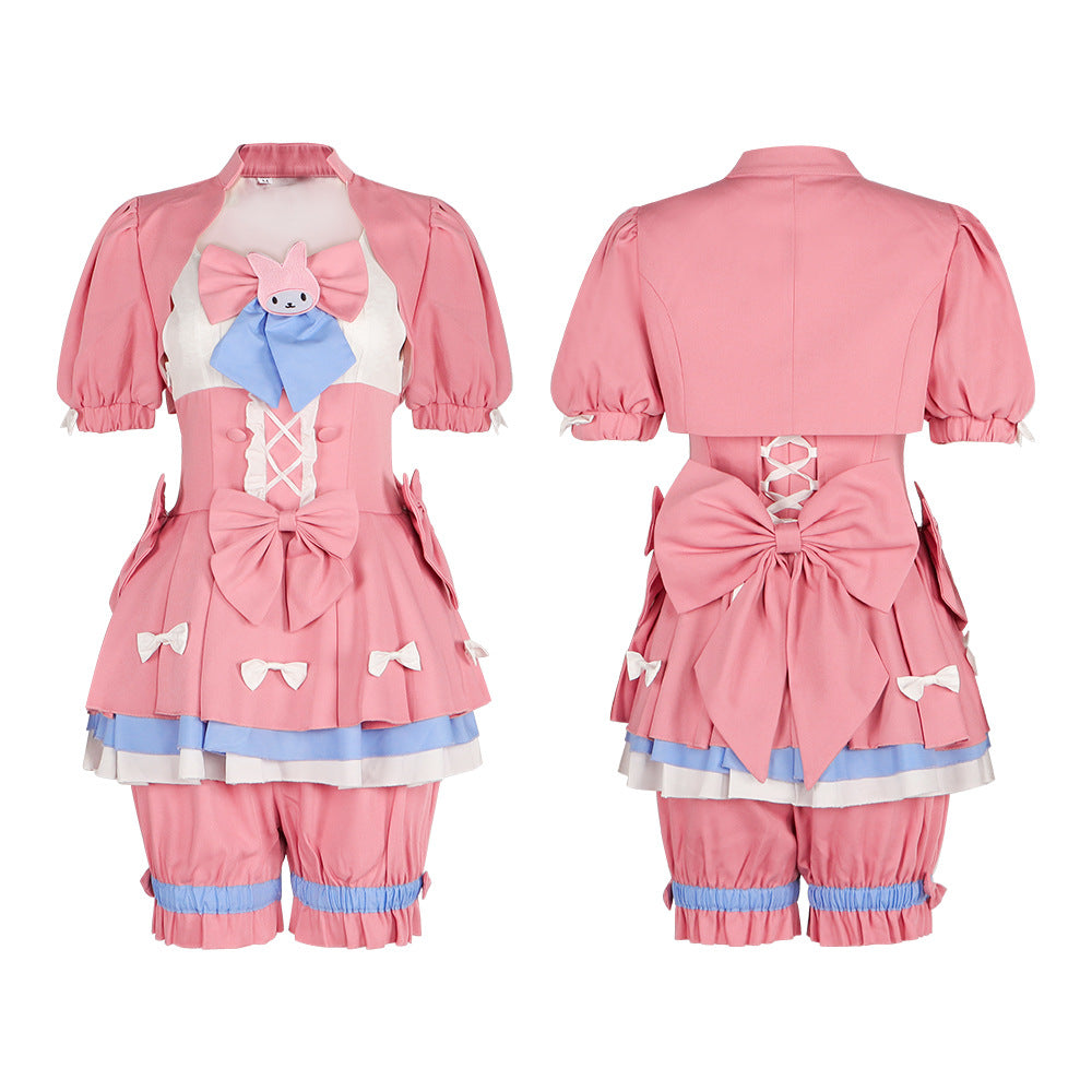 Identity V Cosplay Costume Collaboration Sanrio Cheerleader Kuromi Game Role-Playing Outfit