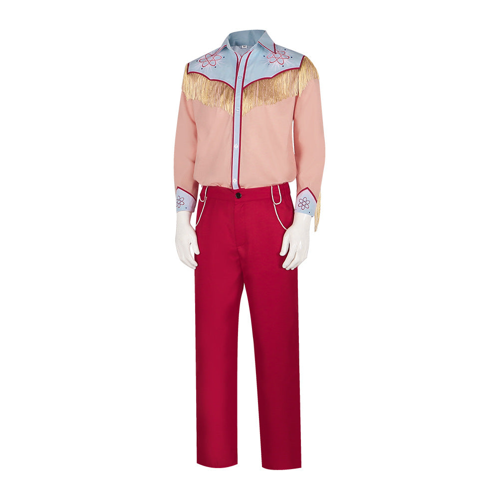 Back to the Future 3 Marty McFly Western Cowboy Cosplay Costume for Halloween and Stage Performances - Halloweez