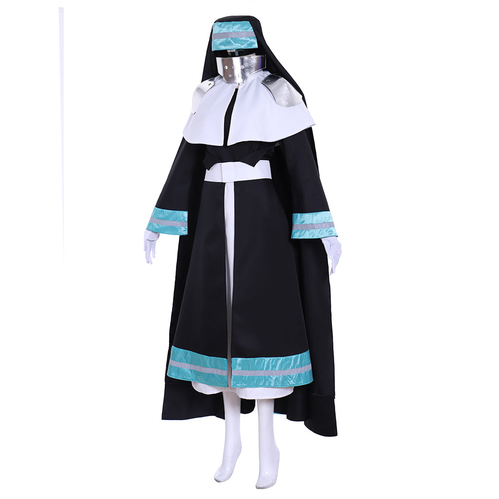 Stunning Fire Force Iris Nun Cosplay Costume by Halloweez