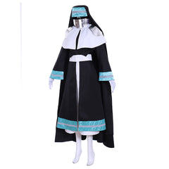 Stunning Fire Force Iris Nun Cosplay Costume by Halloweez