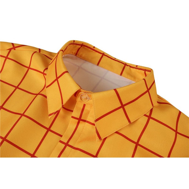 Disfraz de sheriff vaquero Woody para adulto de Halloween: disfraz de cosplay para Halloween