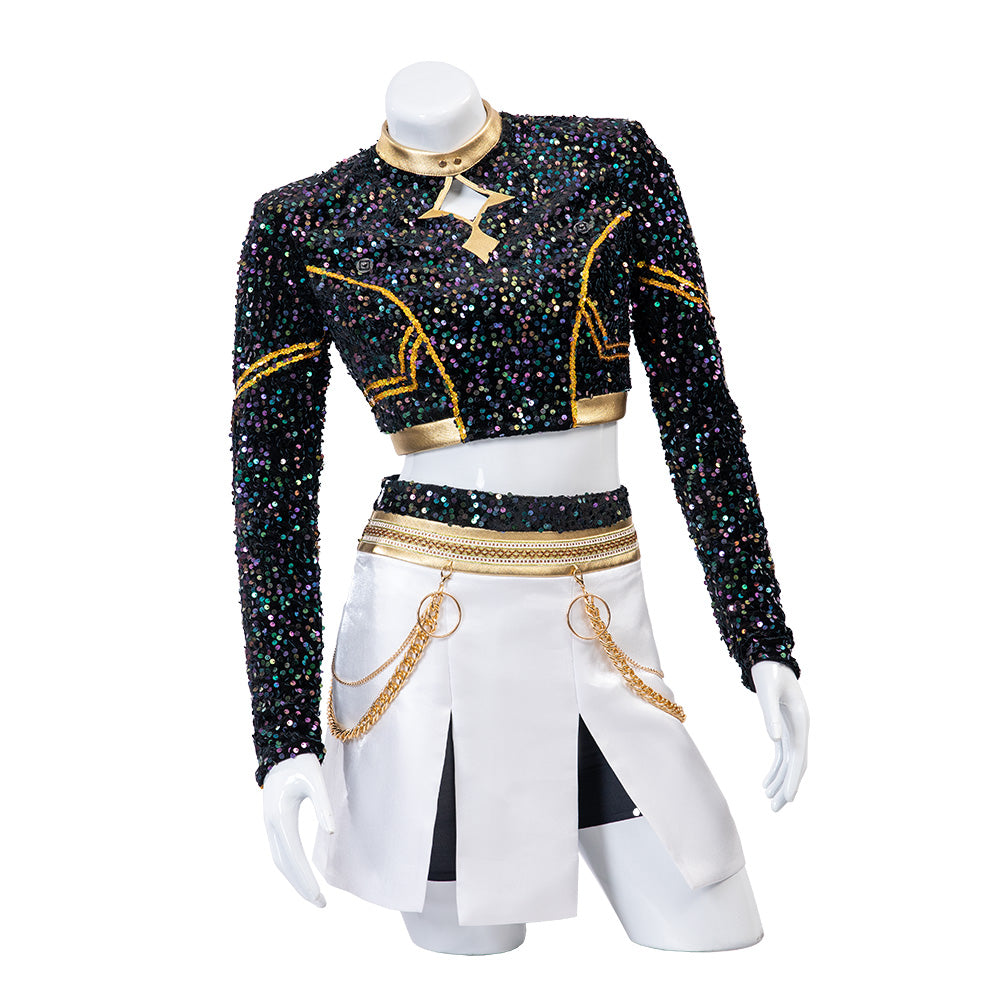 Demon Hunter Girls Zoe Cosplay Costume - Music Performance Outfit - Halloweez