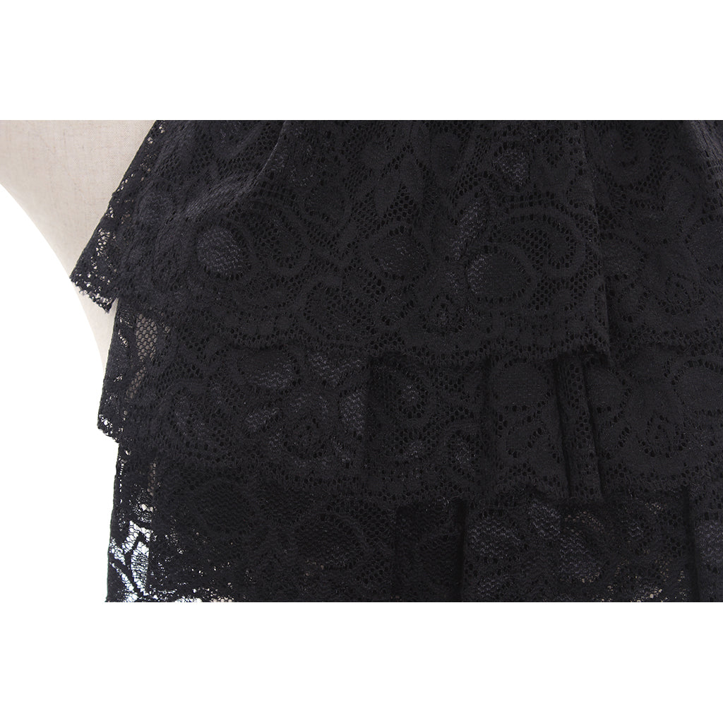 Elegant Victorian Black Lace Detachable Collar and Cuffs | Halloweez Gothic Cosplay Essentials