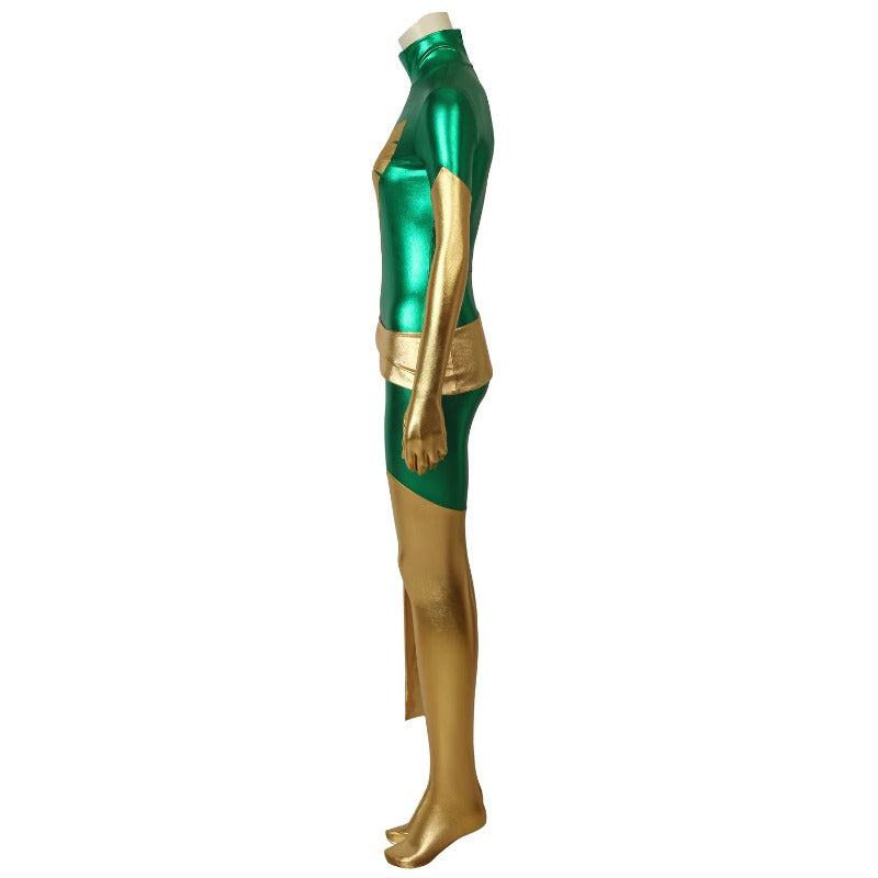 Halloweez Green X-Men Dark Phoenix Jean Grey Cosplay Jumpsuit Costume for Halloween