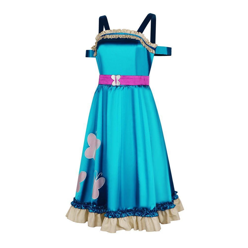Fluttershy My Little Pony Cosplay Costume Elegant Dress for Stage Performance - Halloweez
