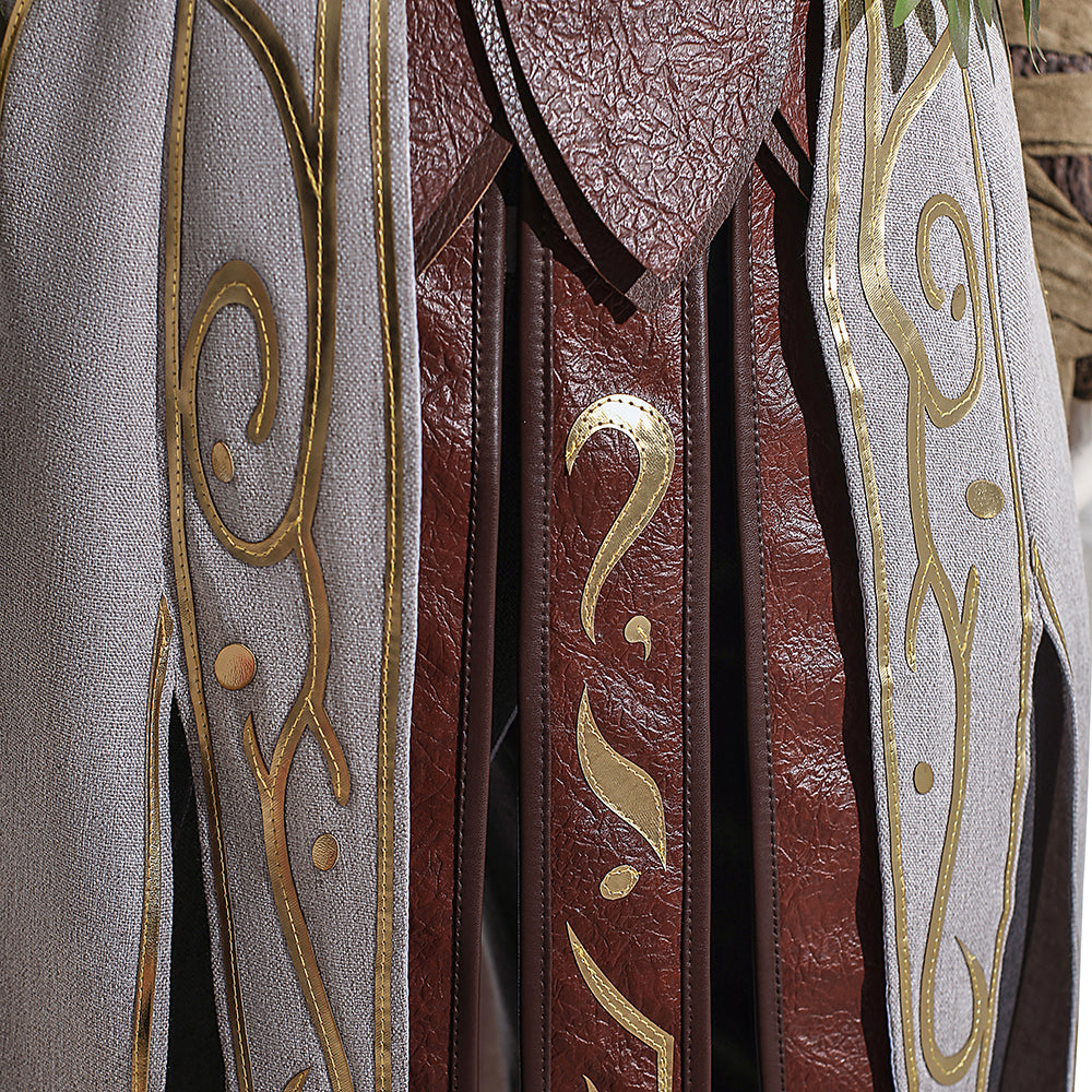 Baldur's Gate 3 Halsin Cosplay Costume | Deluxe Edition Druid Outfit for Men | Game Accurate Custom Made Set - Halloweez