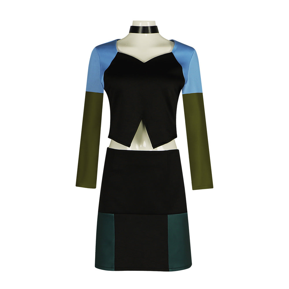 Island Survival Battle Royale Gwen Cosplay Costume for Halloween Party Performance