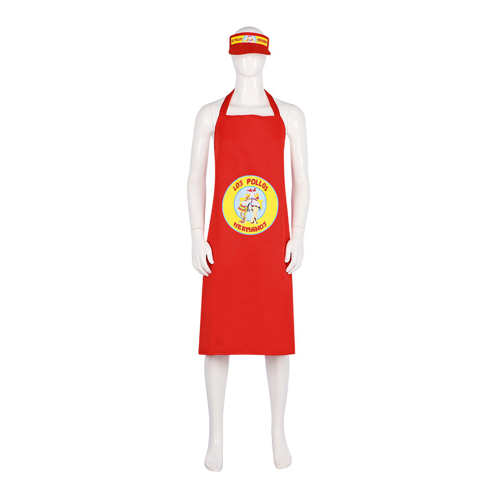 Breaking Bad LOS Pollos Hermanos Apron Hat Cosplay Costume - TV Series Outfit