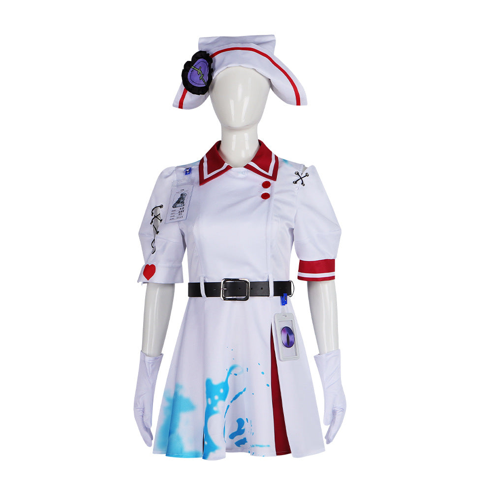 Eggy Party Chaser Nurse Heather Cosplay Costume for Adults & Kids Halloween Game Party - Halloweez