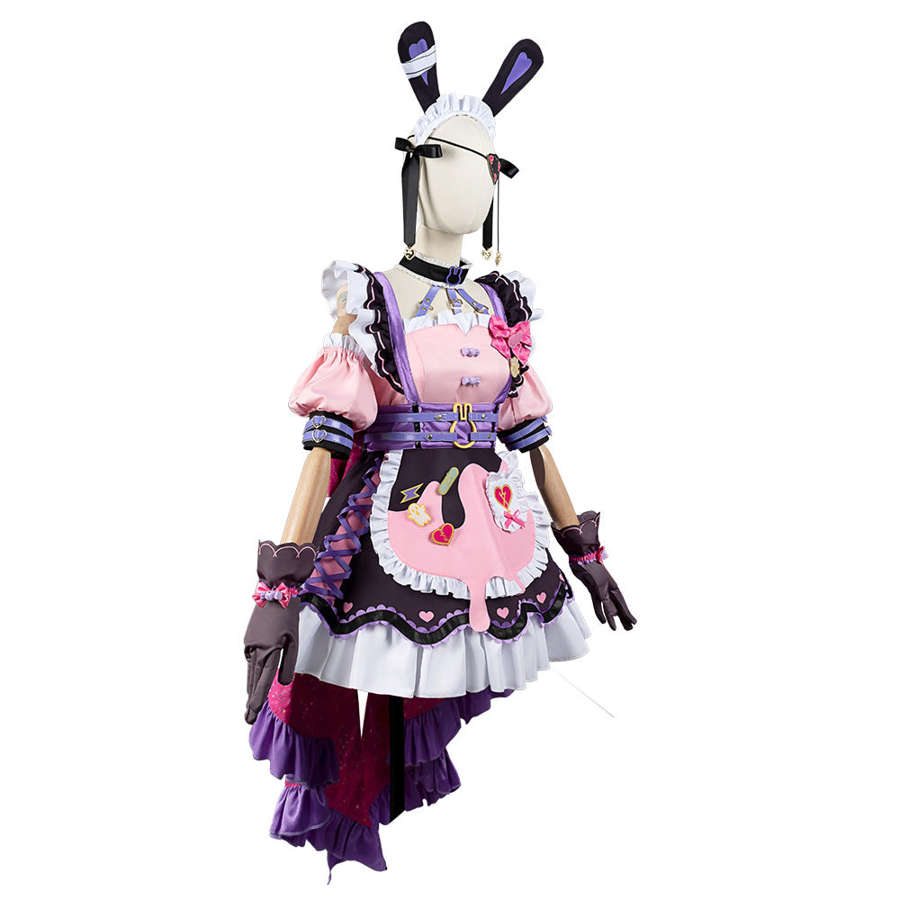 VTuber Host Maria Marionette Anime Sweet Maid Costume - Perfect for Cosplay Enthusiasts - Halloweez