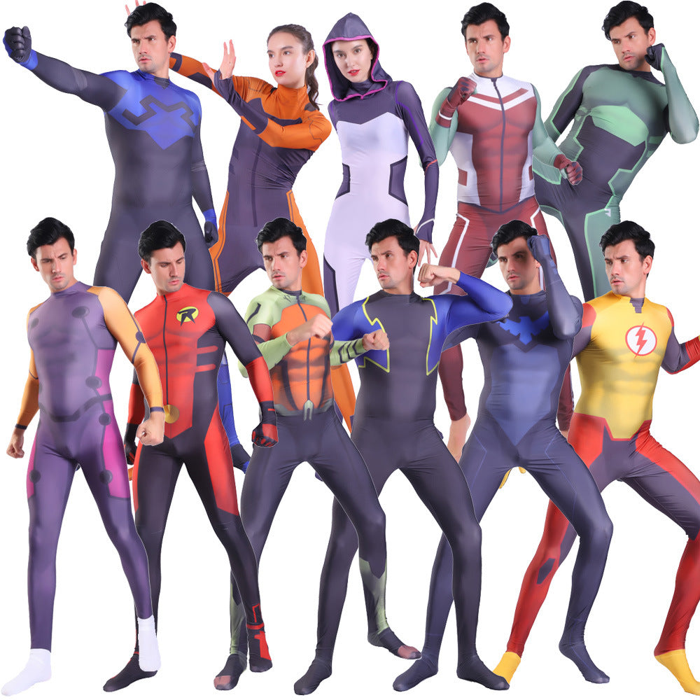 Justice Mother Tiger Alliance Halo Earth Power Hero Cosplay Costume for Adults and Children - Halloweez