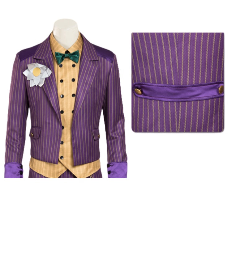 Manlu Yunxiao Arkham Asylum Joker Men's Cosplay Suit Halloween COSPLAY Costume Men - The Dark Knight Movie - Halloweez