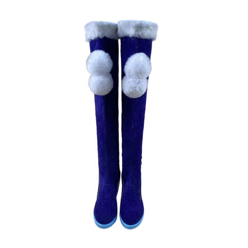 1849 Hatsune Miku 2012 Snow Miku Cosplay Shoes for Anime Conventions - Halloweez