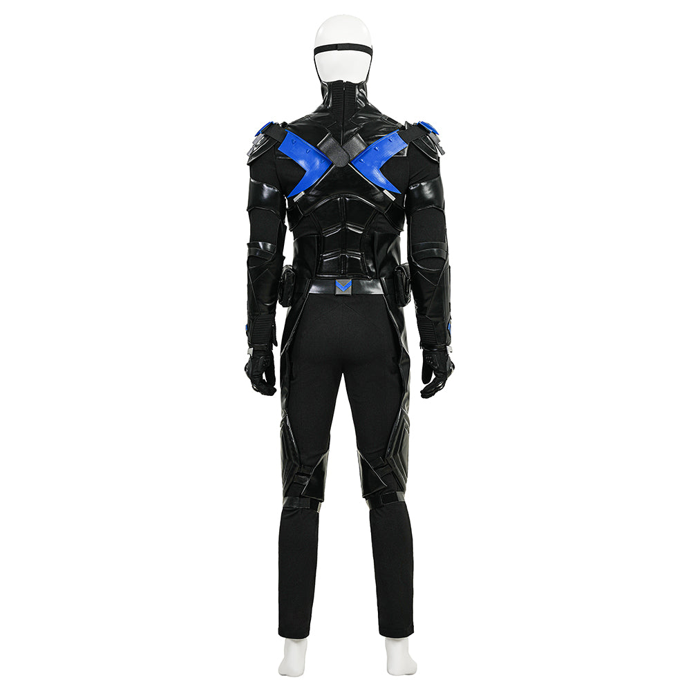 Batman: Arkham Knight Nightwing Full Set - Official Character Costume and Gear Collection - Halloweez