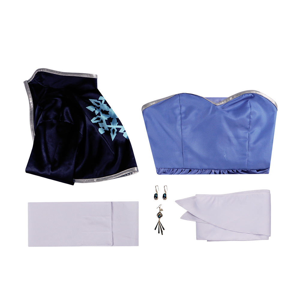 RWBY Weiss Schnee Cosplay Costume - Four-Color War Outfit for Anime Role Play and Halloween - Halloweez
