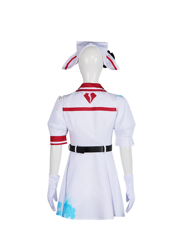 Eggy Party Chaser Nurse Heather Cosplay Costume for Adults & Kids Halloween Game Party - Halloweez
