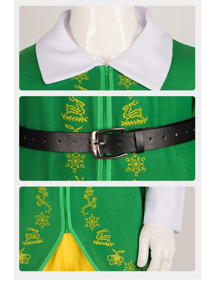 Christmas Elf Buddy Cosplay Costume - Movie Stage Performance Outfit - Halloweez