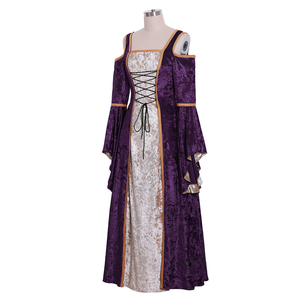 Elegant Medieval Halloween Costume for Women - Halloweez Noble Long Robes with Bell Sleeves