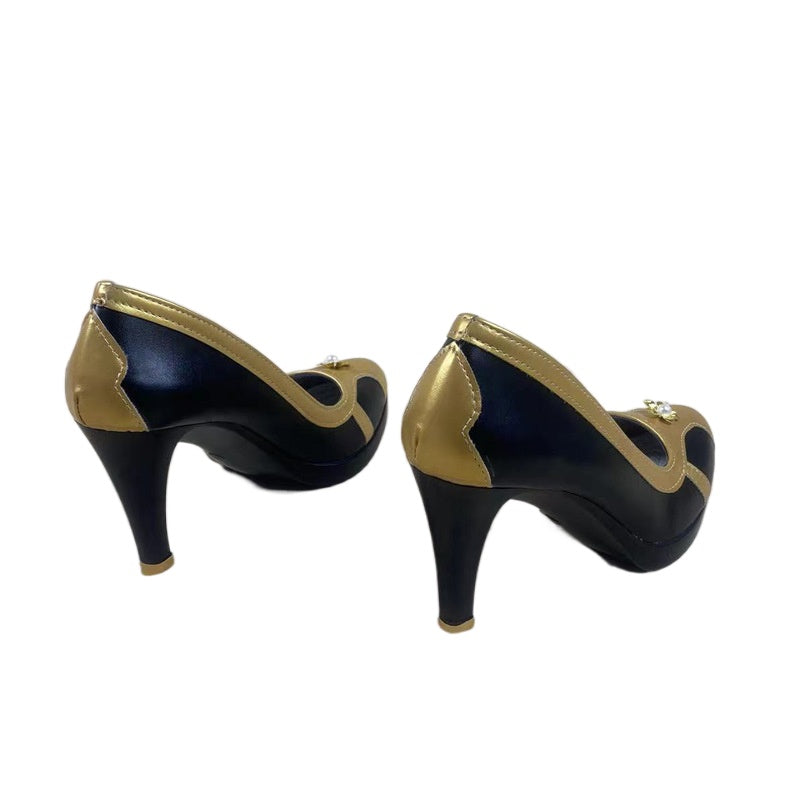 1708 Rem Elegant Beauty Cosplay Shoes for Anime Conventions and Performances - Halloweez