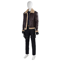 Halloweez Resident Evil 4 Leon Cosplay Costume - Men's Full Set for Halloween & Gaming Parties