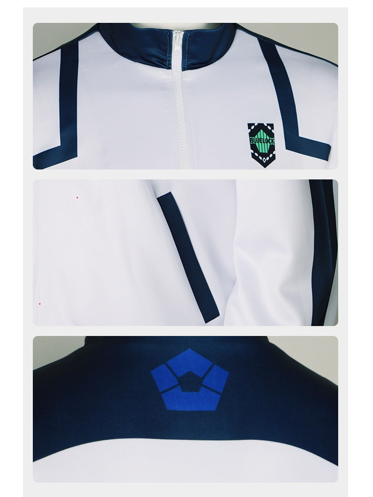 BLUELOCK Blue Prison Soccer Jersey Cosplay Costume for Isagi Yoichi, Bachira Meguru, Chigiri Hyoma, Kunigami Rensuke - Halloweez