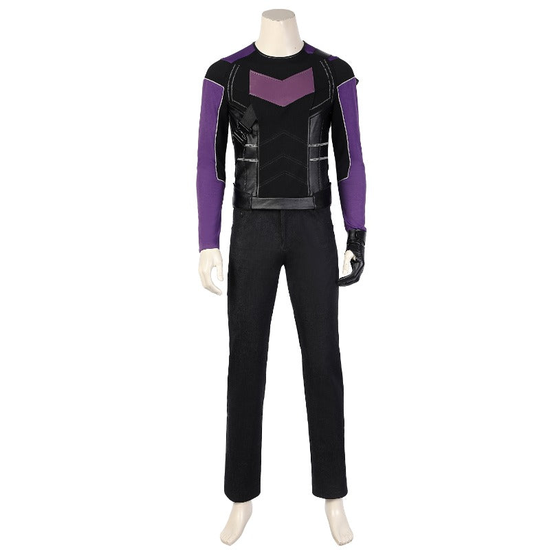 Halloweez Hawkeye Cosplay Costume Full Set with Quiver - Perfect for Halloween and Carnival