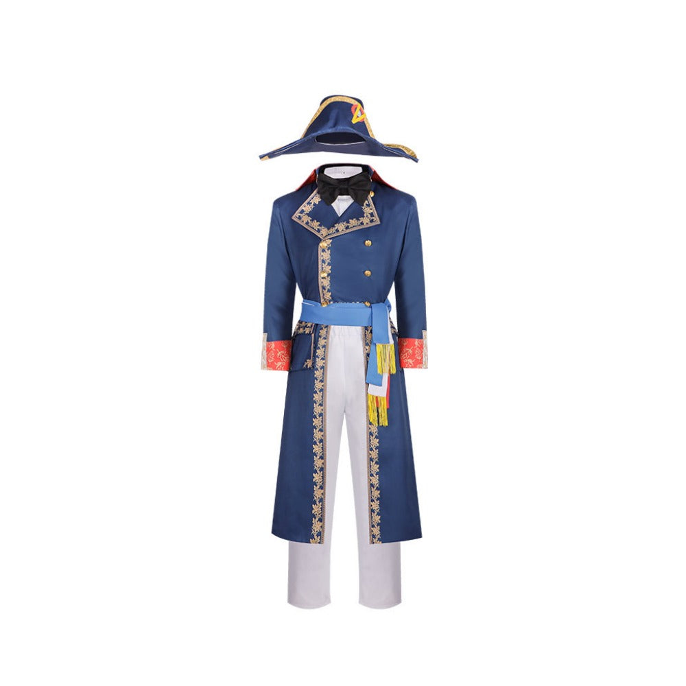 Napoleon Movie Cosplay Costume - Medieval Court Retro Style for Stage Performance