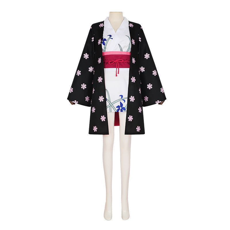 One Piece Wano Country Arc Robin Cosplay Costume - Nico Robin Kimono 2D Outfit - Halloweez
