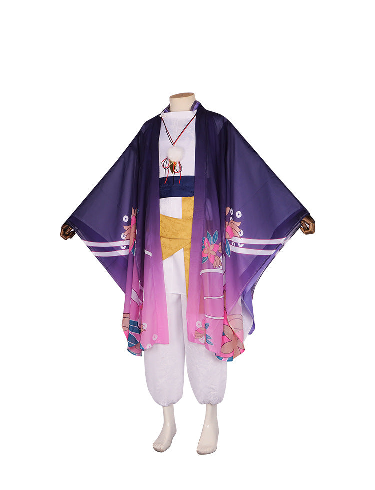 Genshin Impact Scaramouche Cosplay Costume - Anime Wanderer Outfit for Men, Retro Halloween Performance Wear - Halloweez