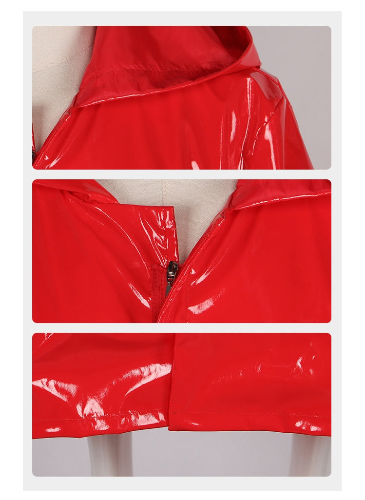 Fear Street: Prom Queen Red Raincoat Killer Cosplay Costume - Halloween Movie Outfit