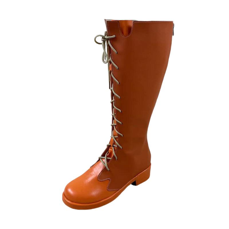 1831 Demon Slayer Kyojuro Rengoku Cosplay Shoes for Anime Conventions - Halloweez