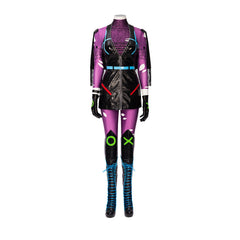 Halloweez Alexis Kaye Cosplay Costume - Exclusive Purple Leather Suit