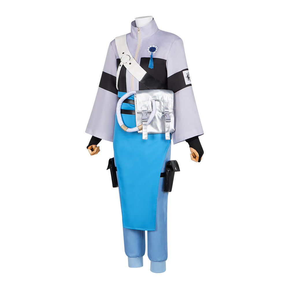 Zanka Abyss Warrior Ghost Cosplay Costume - Game Character Outfit for Halloween Stage Performance and Cosplay Events