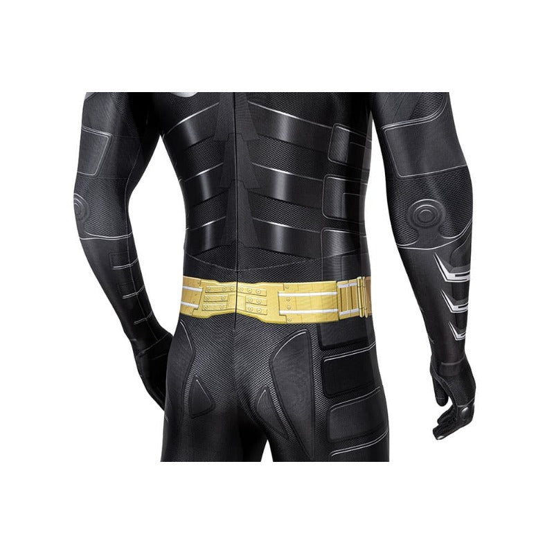 Costume de super-héros pour homme adulte avec cape et masque de chauve-souris pour Halloween