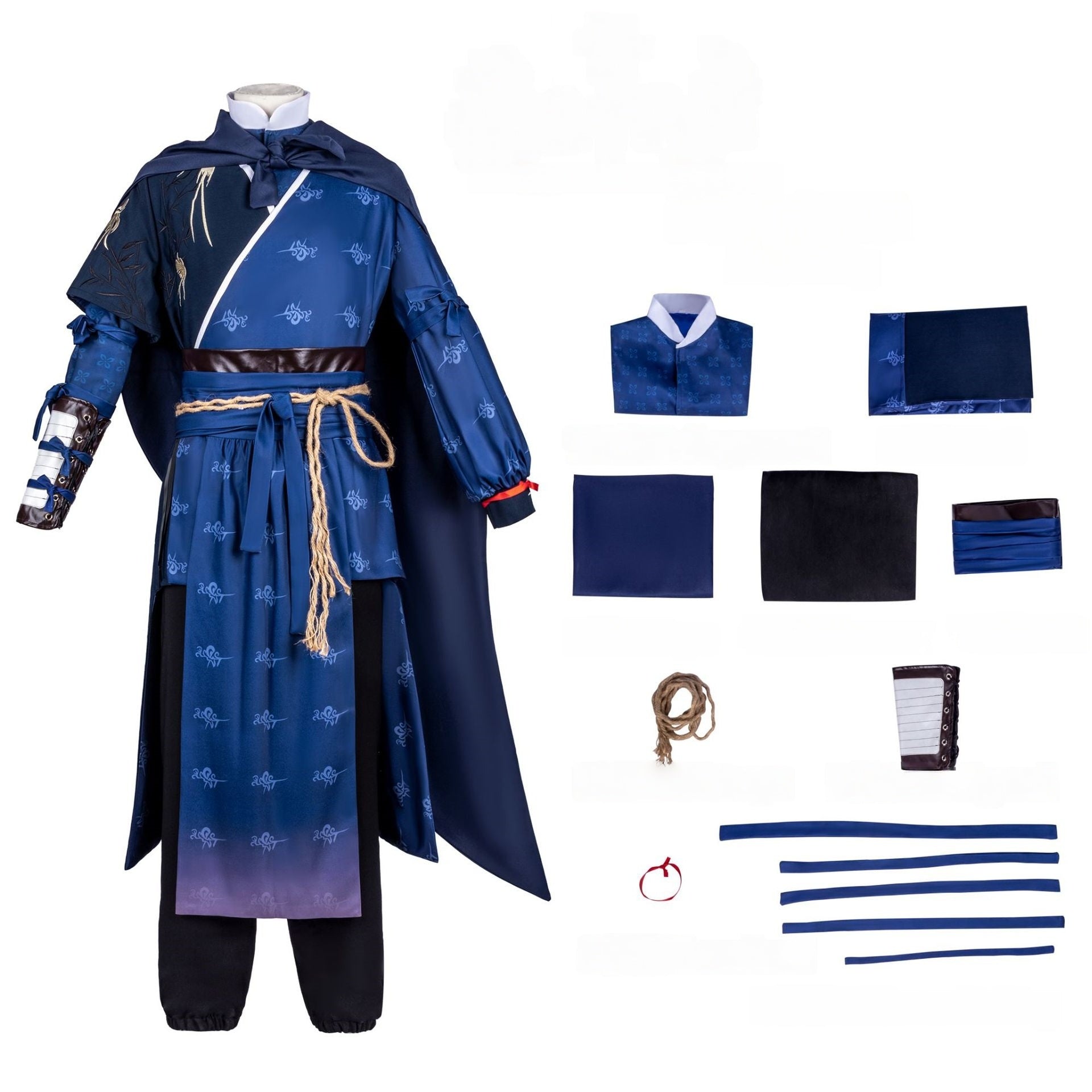 Yanyun Sixteen Tones Jiang Yan Cosplay Costume Full Set 2D Anime Outfit - Halloweez