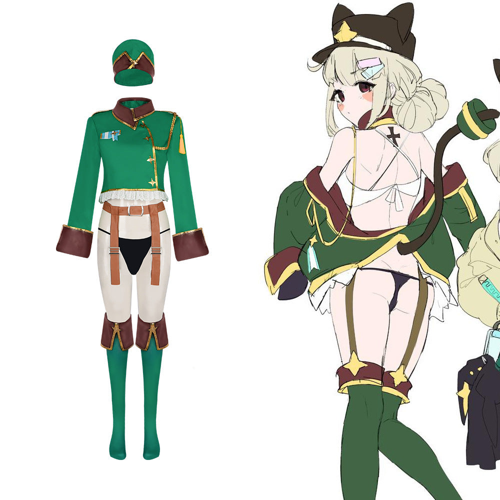 Araga Kiwi Magical Girl Cosplay Costume - Dream to Become a Magical Girl Battle Outfit for Stage Performance - Halloweez