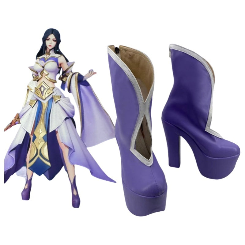 1387 Honor of Kings Luna Zixia Fairy Cosplay Shoes for Anime Conventions and Performances - Halloweez