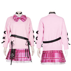 Virtual Streamer VTuber Minato Aqua Sweater-Style Dress Women's Set Game Anime Cosplay Costume