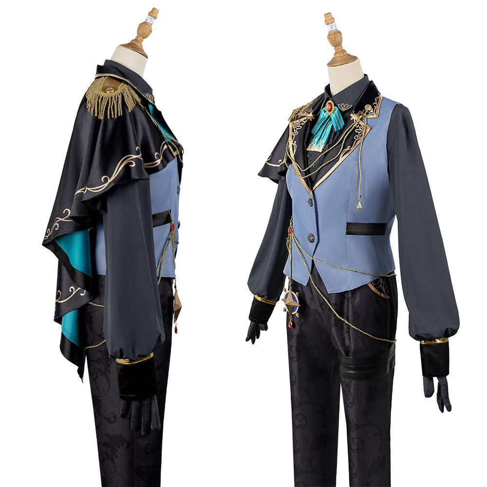 World Project PJSK Asahina Mafuyu Cosplay Costume Anime Maid Uniform Set - Halloweez