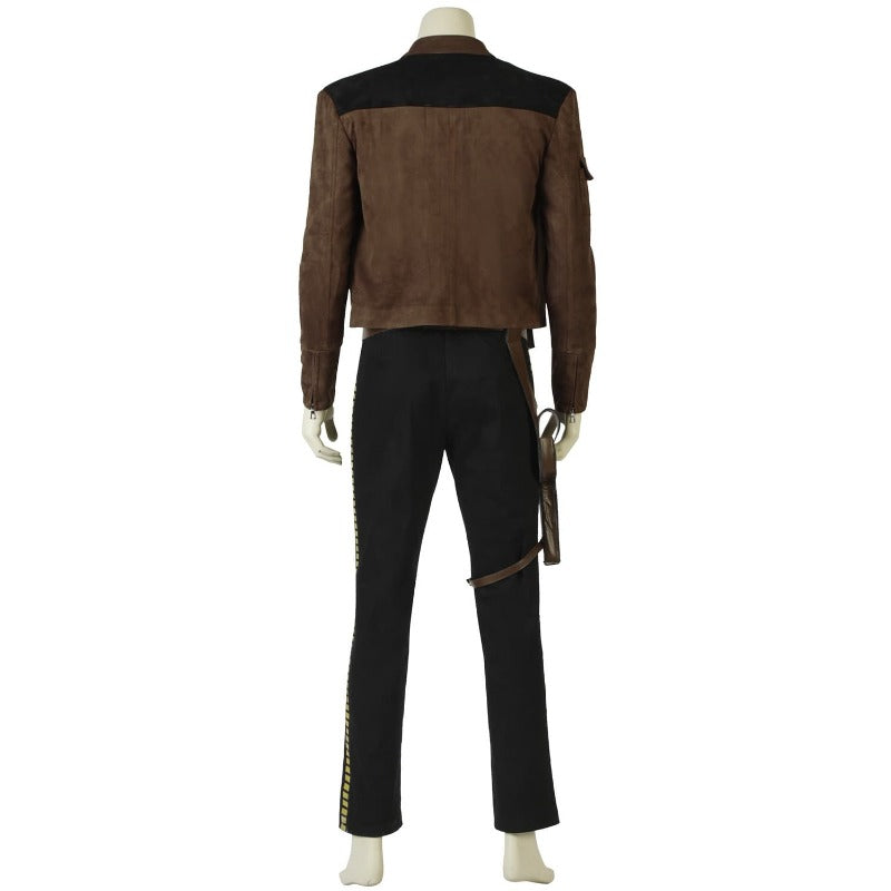 Halloweez Han Solo Cosplay Set - Jacket, Pants, Belt for Star Wars Fans - Halloweez